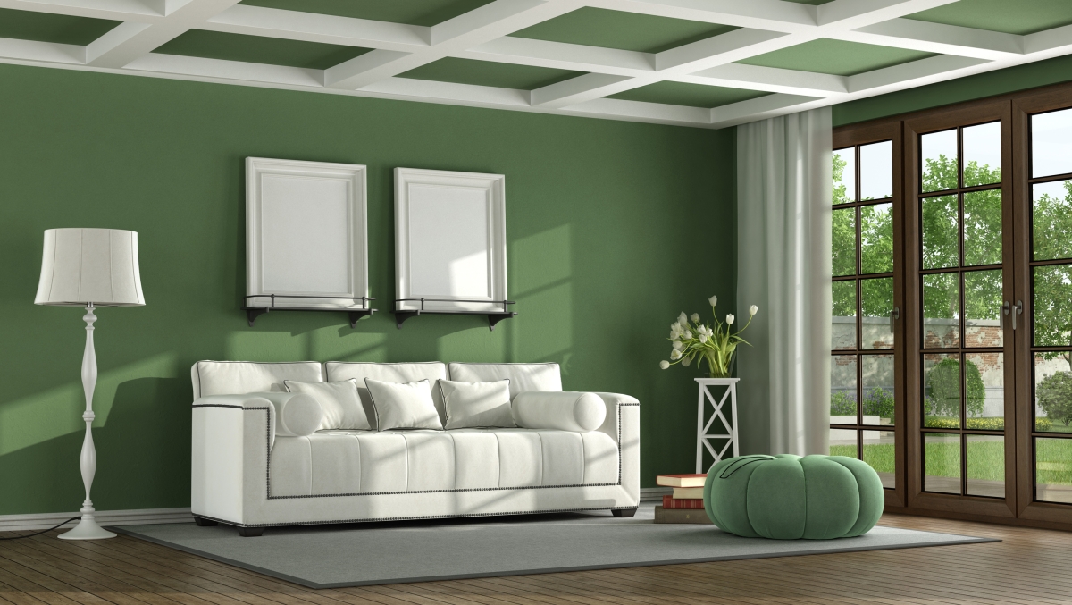 Green Classic Living Room