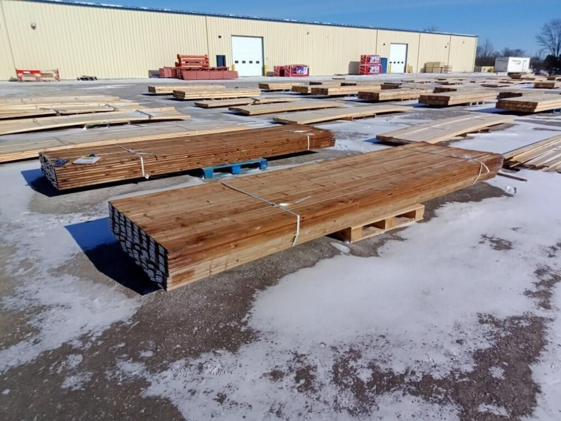 80 Pcs Of Pressure Treated Lumber photo