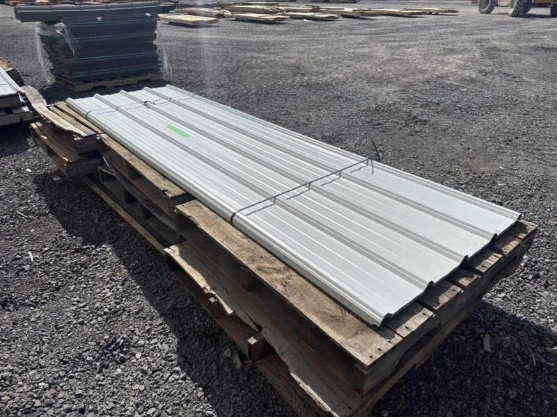 50 Sheets White Steel Siding/Roofing photo